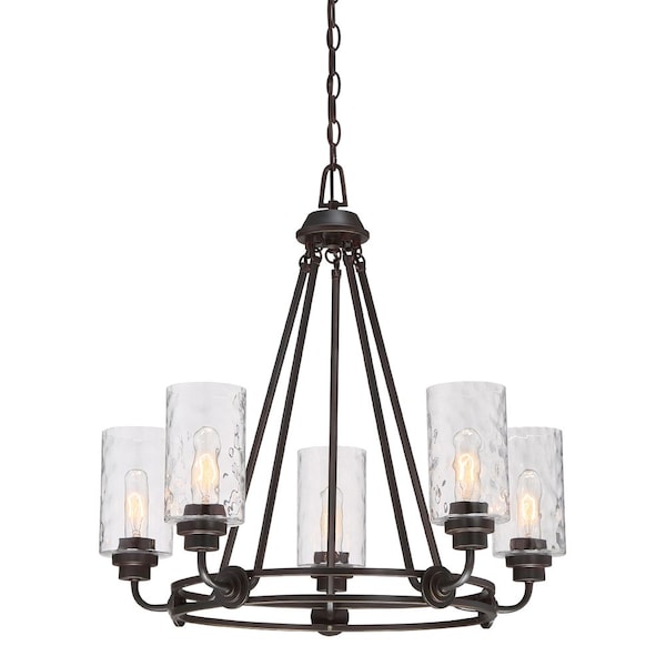 Designers Fountain Gramercy Park 5-Light Old English Bronze Interior Incandescent Chandelier 87185-OEB - main